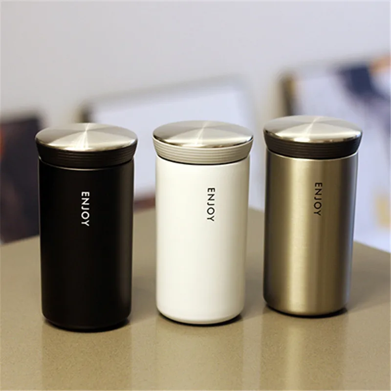 

Simple Thermos 304 Vacuum Stainless Steel Double-Layer Thermal Insulation Cold Water Cup Men And Women Small Straight Cup