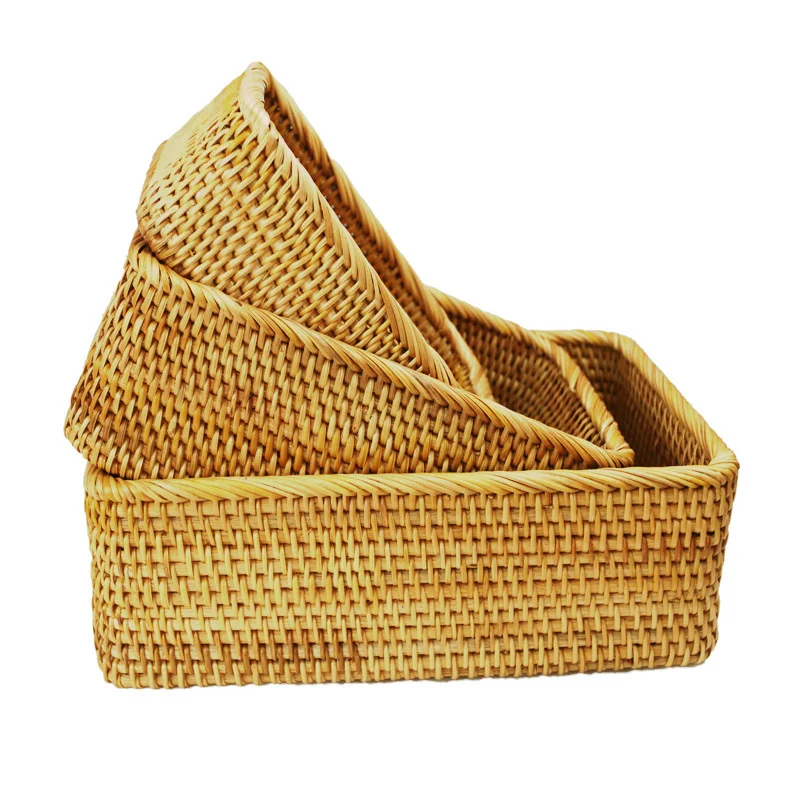 

CAMIGEL Woven Basket for Storage Living Room, Bedroom, Desktop Storage Box
