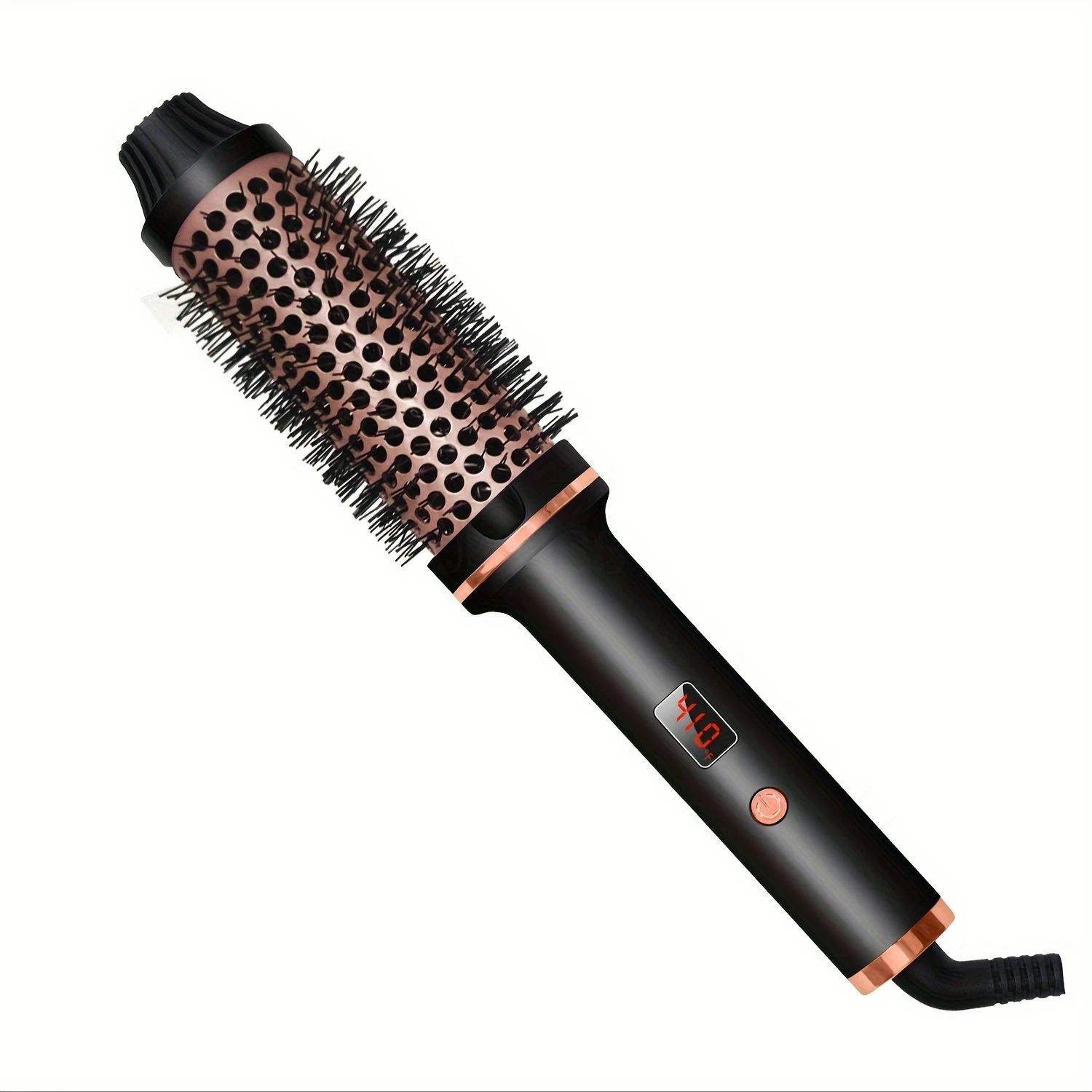Dual Voltage 1.5-Inch Heated Round Brush Curling Stick for Fluffy Hair Perfect Styling Tool All Hairstyles Suitable Al