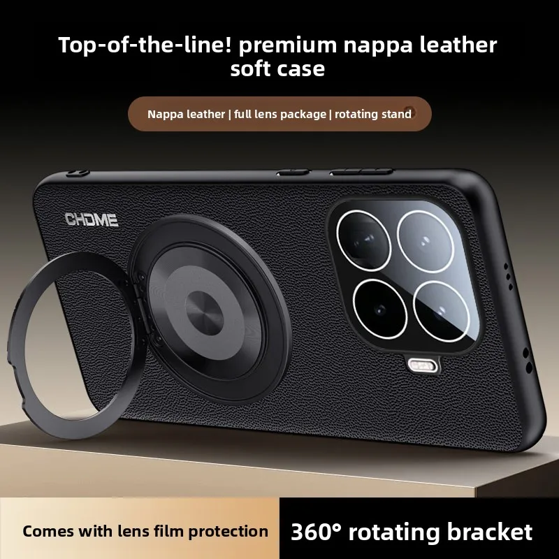 Фото Магнитный чехол для Xiaomi 17T/15T Pro 360 °   Вращающаяся подставка, роскошный кожаный чехол для Mi 17 T Pro, противоударный бампер Funda №3