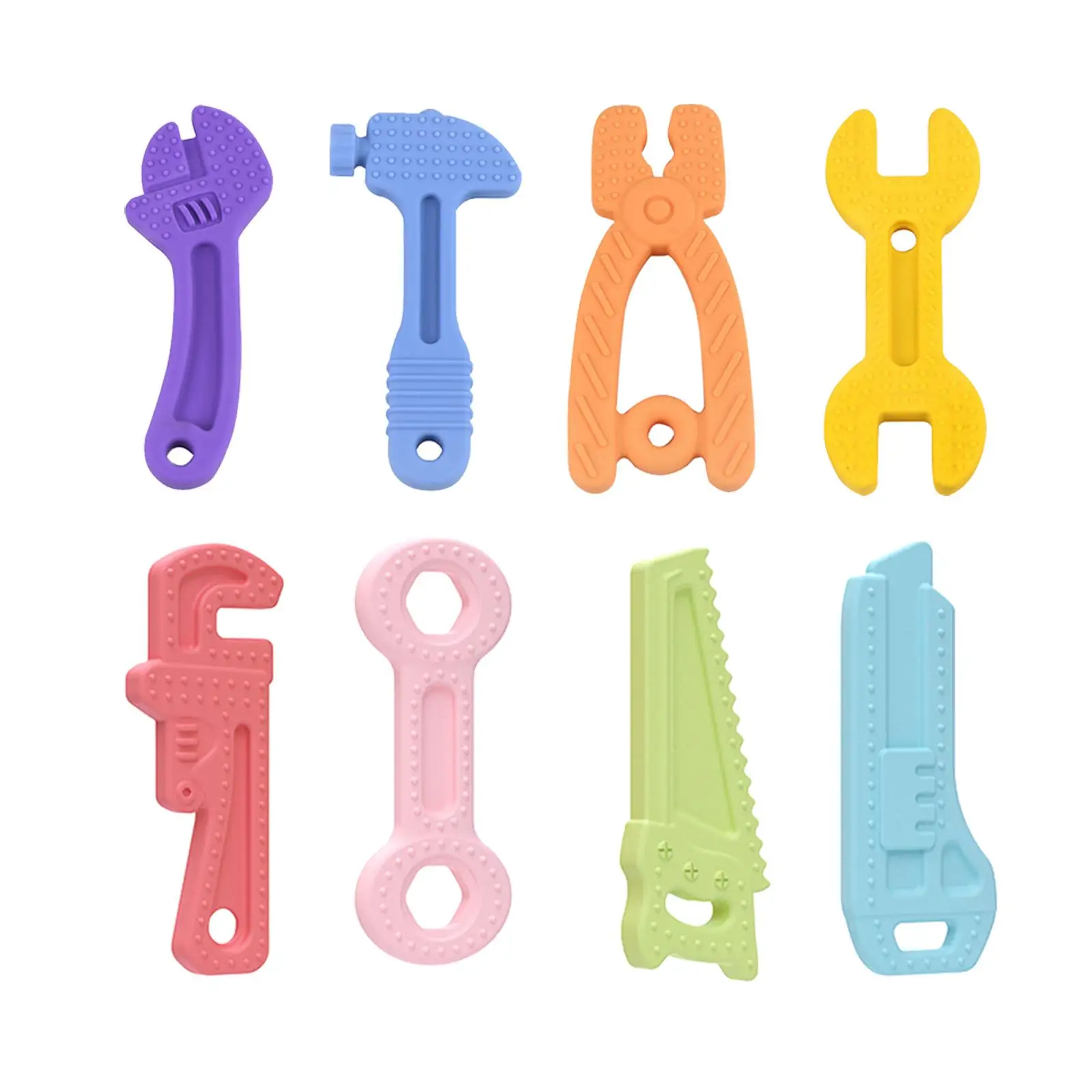 

Silicone Baby Teether Hammer Wrench Shape BPA Free Pacifier for 3 Months Up