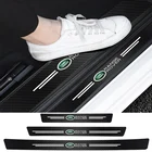 4 шт., наклейки на порог двери автомобиля, защита от царапин и грязи для Land Rover Range Evoque Velar Defender Discovery Freelander