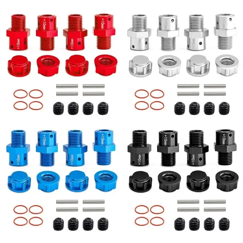 Металлический удлиненный шестигранный адаптер ступицы колеса 17 мм + 10/13 для Arrma 6S