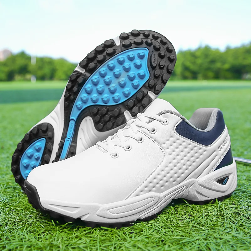 

Professional Golf Shoes for Men Big Size Outdoor Walking Sport Sneakers Black White Waterproof Golf Training Sneakers for Men