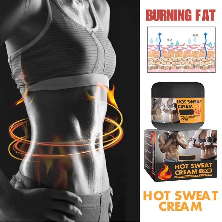 

120g Belly Cellulite Cream Tightening Body Shaping Hot Sweat Cream Natural Slimming for Abdominal Muscle Fitness Cream
