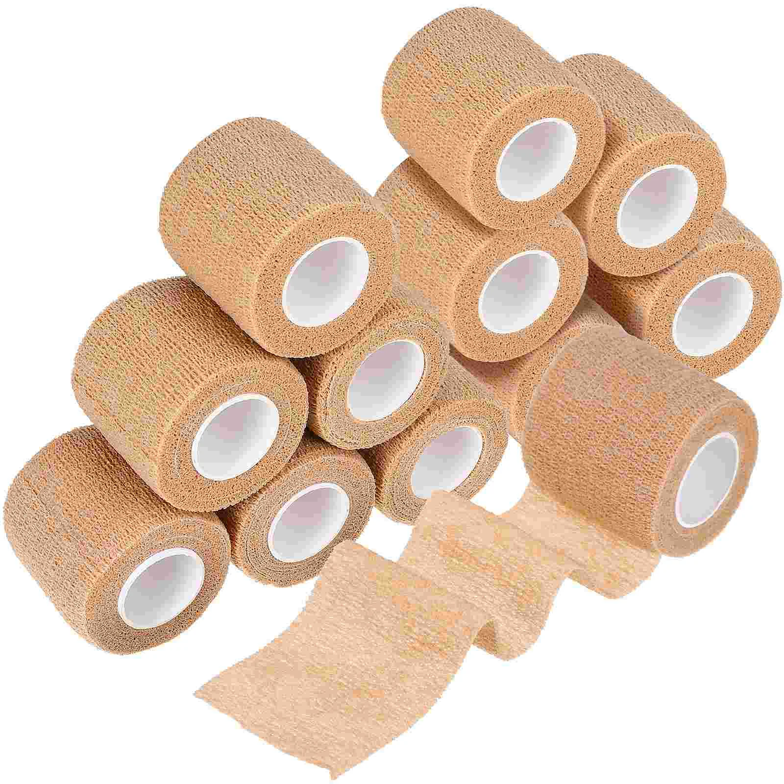 

12 Rolls of Cohesive Bandages Self Adhesive Bandage Wraps Adhesive Bandage Wraps