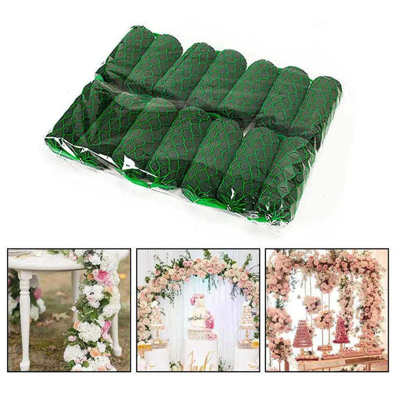 

14Pcs Flower Arrangement Kit Absorption Flower Holder Arch Door Floral Craft Wet Foam for Home Garden Wedding Decoration