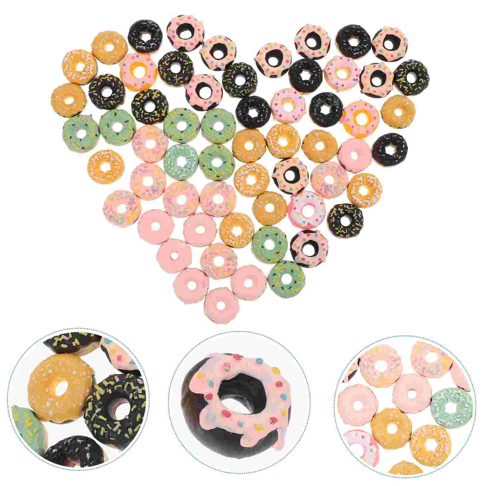 

Charms Resin Donut Candy Diy Jewelry Charm Cake Pendants Dessert Beads Making Cover Case Accessories Pendant Bracelet Cookie