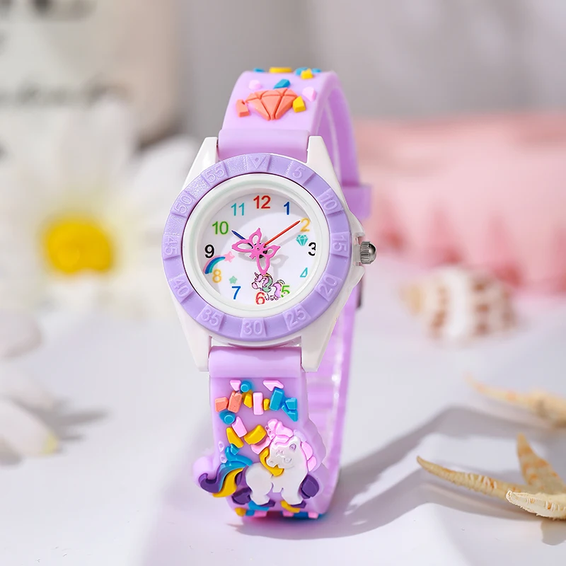 Новинка Детские часы с мультяшным аниме силиконовые для мальчиков и девочек