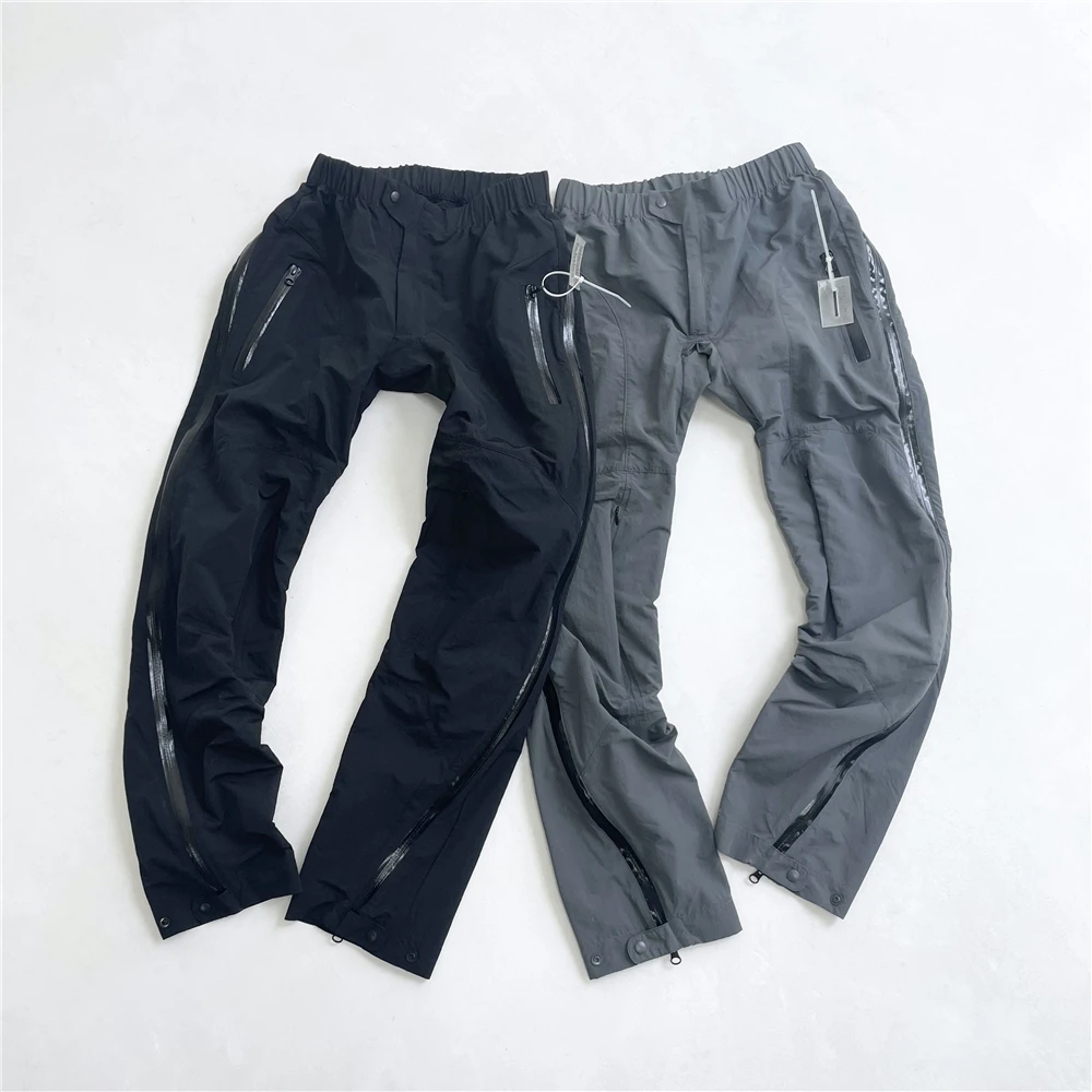 

High Quality Tactical Zipper Track Pants Mens Hip Hop Jogger Pants Streetwear