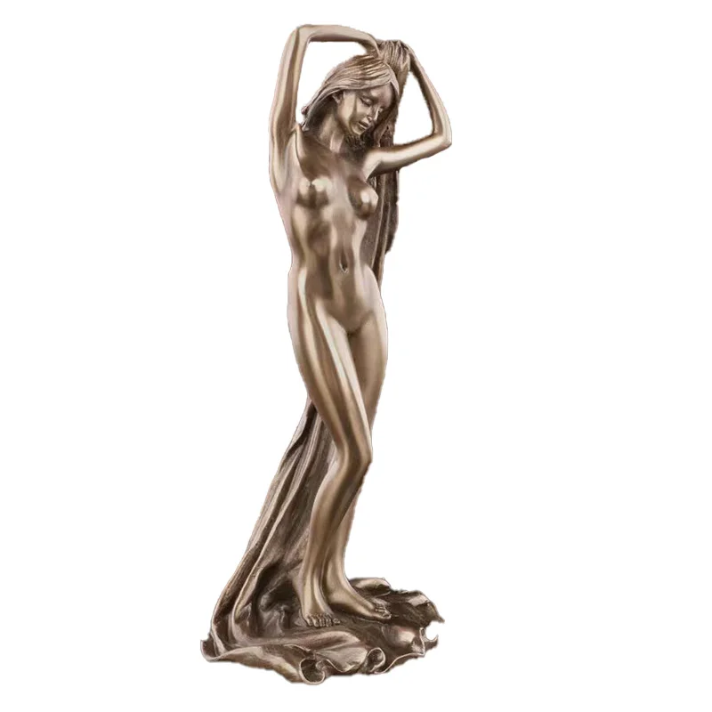 

Sexy Lady Figure Resin Nude Model Sculpture Woman Body Statue Artcraft Ornament Home Living Room Office Bathroom Decor Gifts