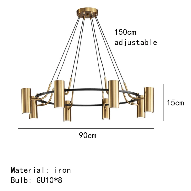 

Подвесной светильник IWP золотистый черный