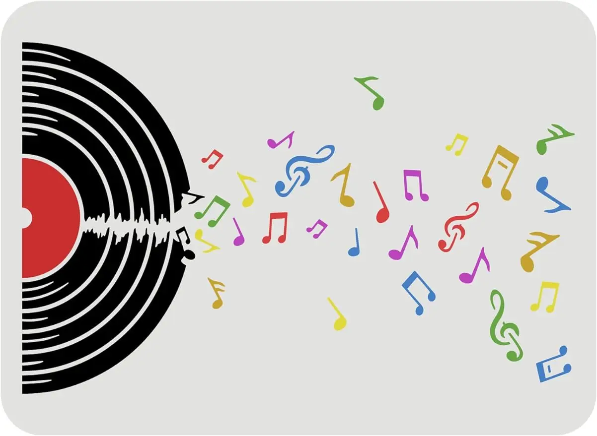 

Трафарет для рисования музыки Beebeecraft