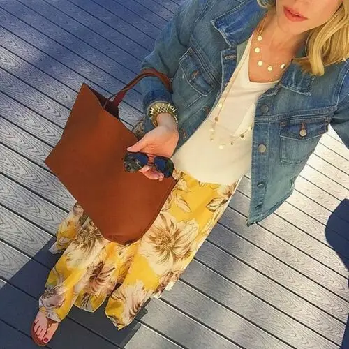 Новая Элегантная шифоновая Женская юбка в стиле бохо с цветочным принтом длинная