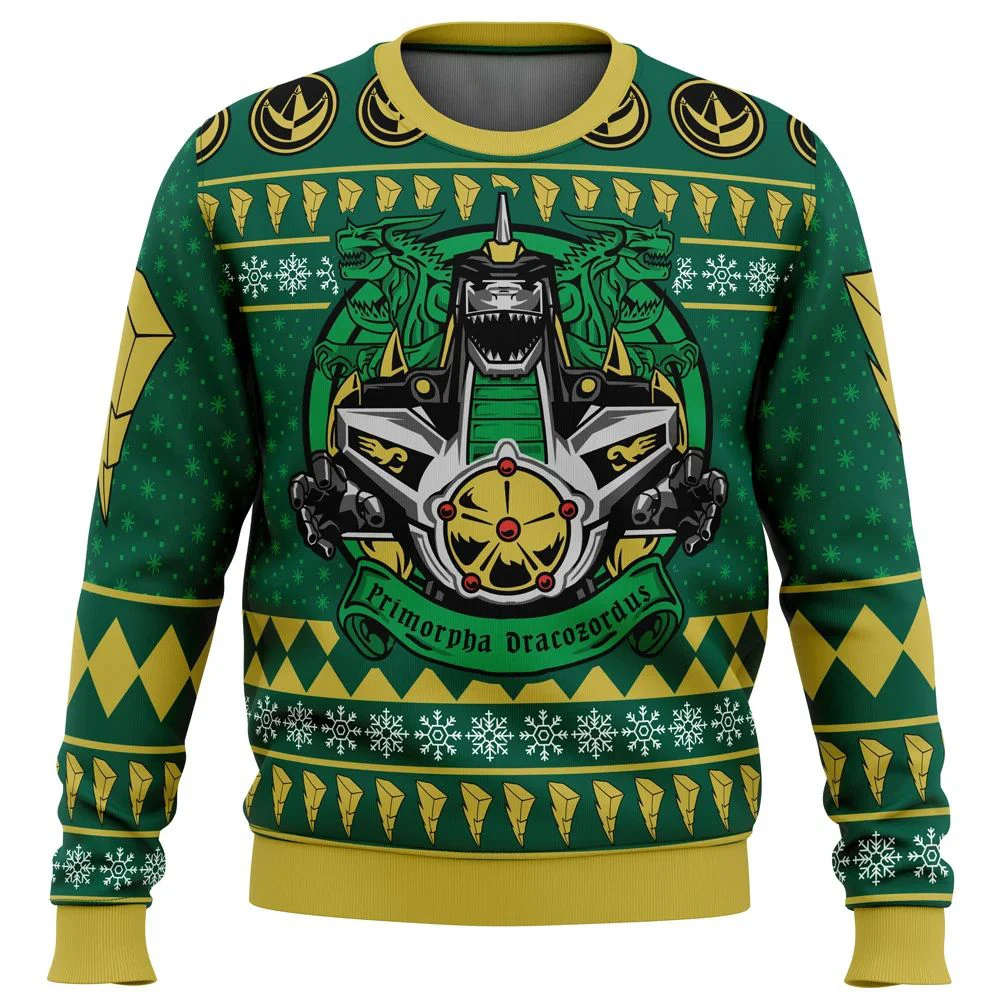 

Mighty Morphin Power Rangers Ugly Christmas Sweater Christmas Sweater gift Santa Claus pullover men 3D Sweatshirt and top autumn