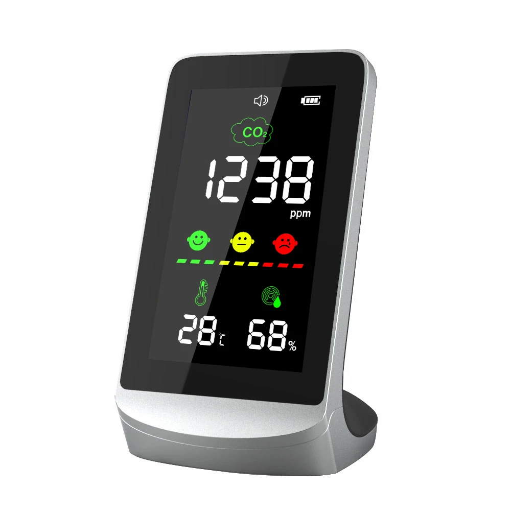 

Digital Co2 Meter Co2 Monitor Gas Analyzer Carbon Dioxide Detector with Rechargeable Battery co2 meter air quality monitor