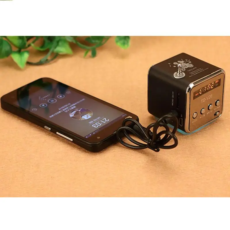 Мини-TD-V26 цифровой FM-радио динамик ЖК-дисплей