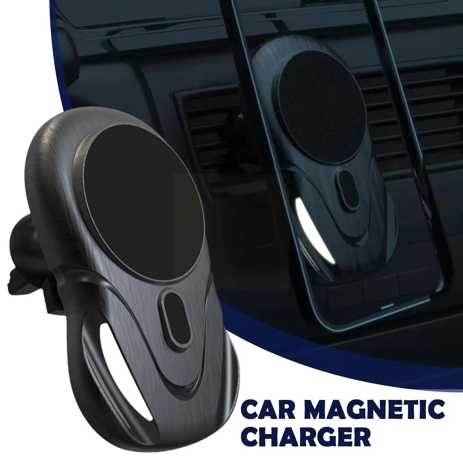 

15W Magnetic Wireless Chargers Car Magnet Mount Phone Atmosphere Stand With Vent Charger Lamp Fast Air Station Holder Charg U6Z1