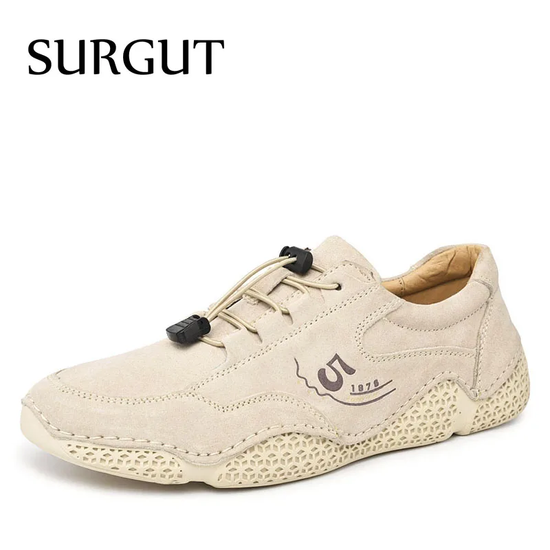 Кроссовки женские SURGUT, из натуральной кожи, на шнуровке, с мягкой подошвой, ручной работы