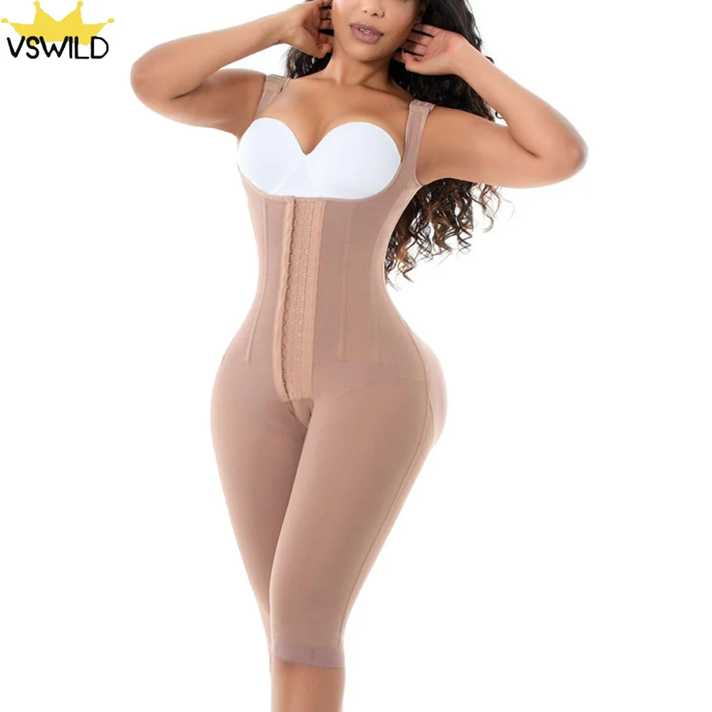 Fajas Colombianas Shapers Women High Waist Body Shapewear Compression Garment Knee Length Corset Body Lingerie Корсет Slimming