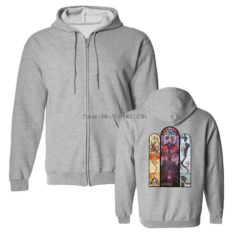 Мужская толстовка с капюшоном в стиле унисекс принтом виде темных душ