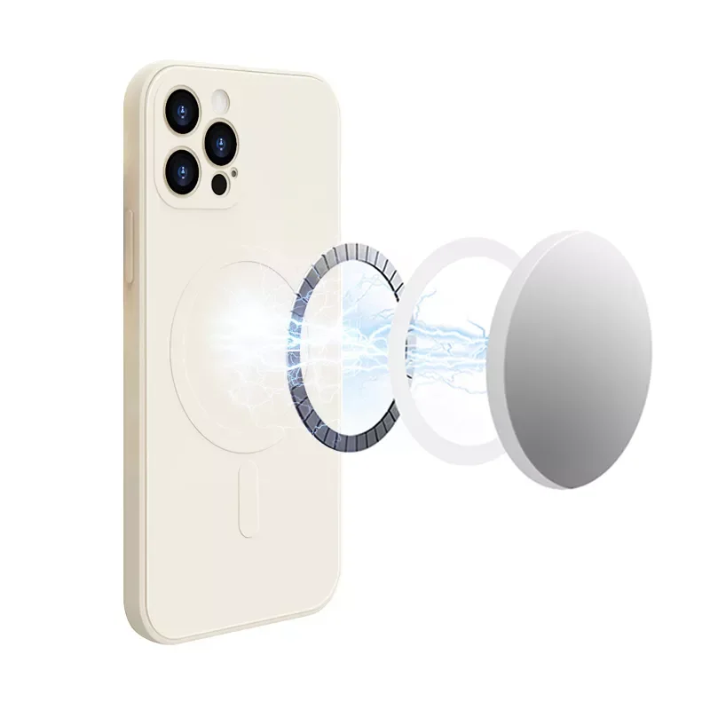 

Free Shipping For iPhone 12 11 13 Pro Max Mini 8 plus XS XR Cover Original Wireless Charging Liquid Phone Case