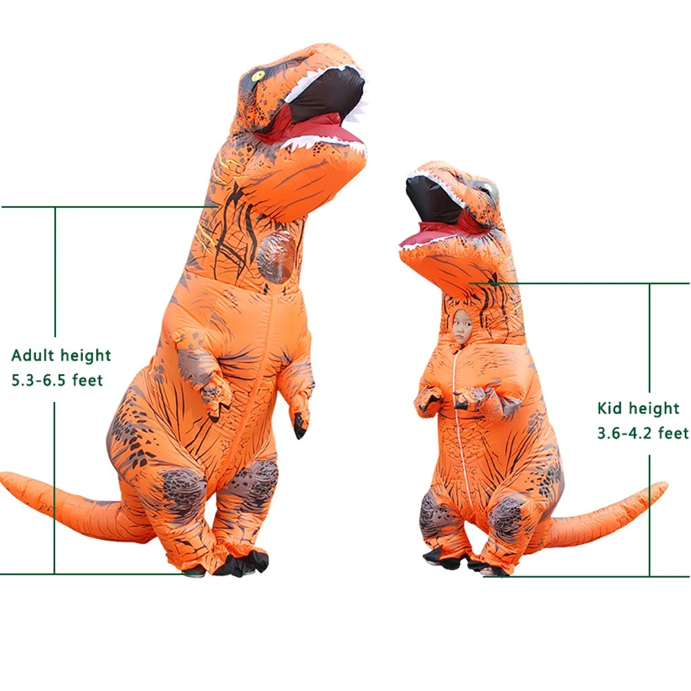 Надувной костюм тирекса в виде динозавра аниме-костюм для вечерние карнавала