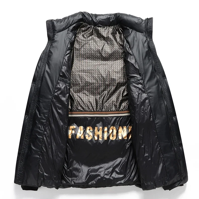 Теплое зимнее пальто пуховик Мужская роскошная дизайнерская одежда мужская