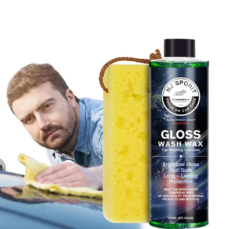 

Car Shampoo Wax Shampoo For Instant Gloss And Protection 1:1000 Dilution Liquid Car Wax Quick And Easy For All Vehicle Types