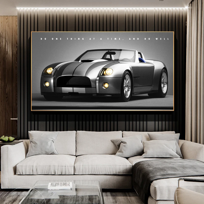 

Black and White Retro Car Posters Decorations for Home Home Decore Room Decor Aesthetic Wall Paintings Wall Art Canvas