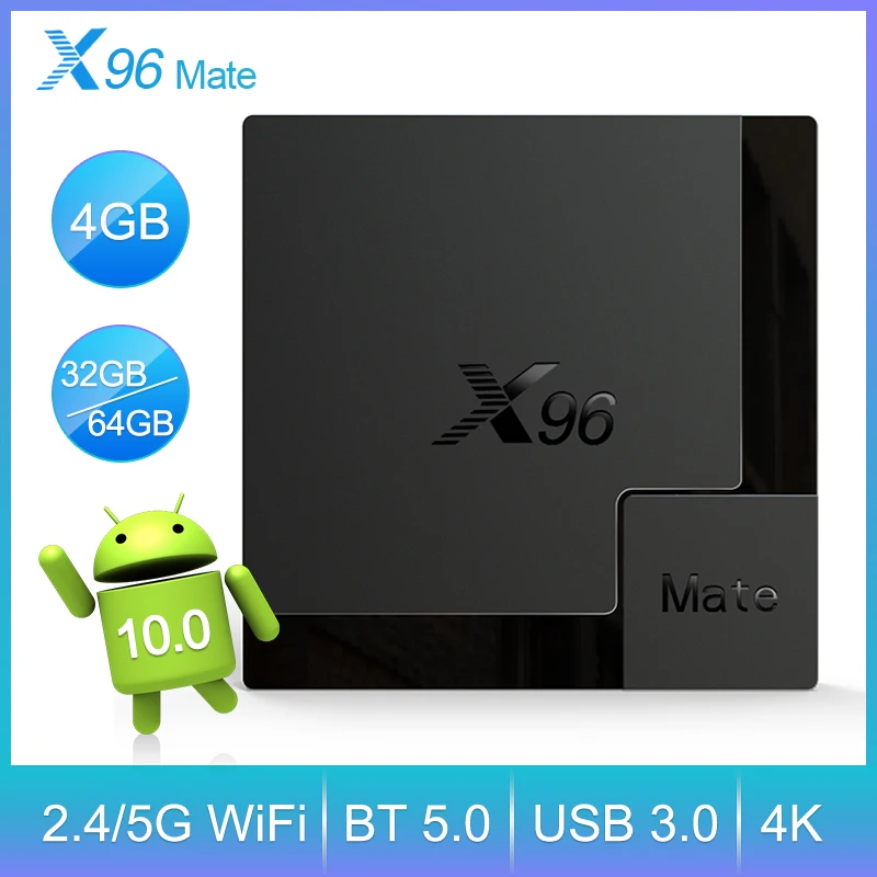 

ТВ-приставка 4K X96MATE, Android 10,0, 32/64 ГБ