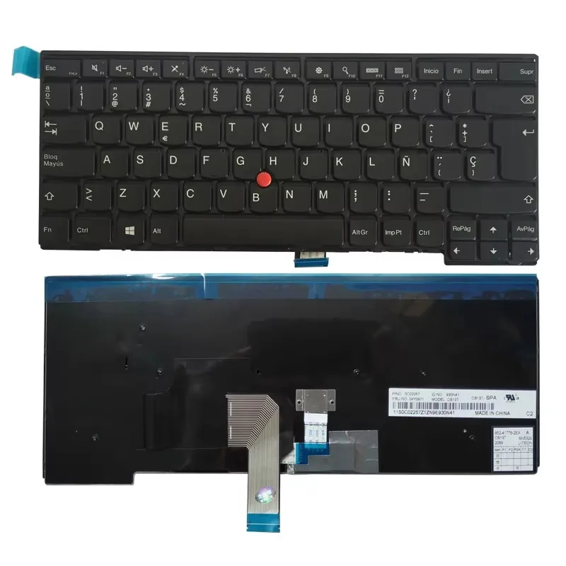 Клавиатура для ноутбука Lenovo IBM T440P T440 E431 T431S E440 L440 с точечной испанской раскладкой