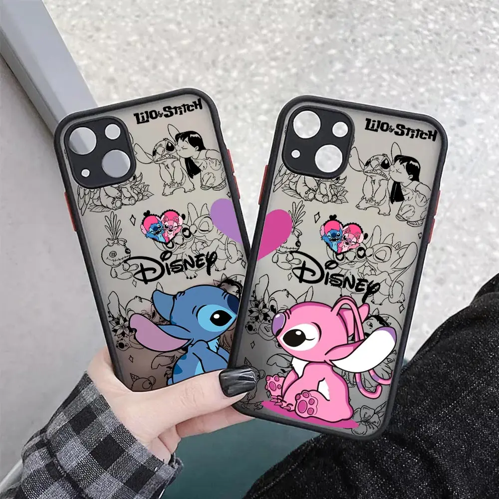 Фото Прозрачный чехол Lilo & Stitch Disney для iPhone 17E, 17, 16, 16E, 15, 14, 13, 12, 11 Pro Max, 17 Air, 7, 8 Plus, XR, XS – Противоударный защитный чехол-броня №3