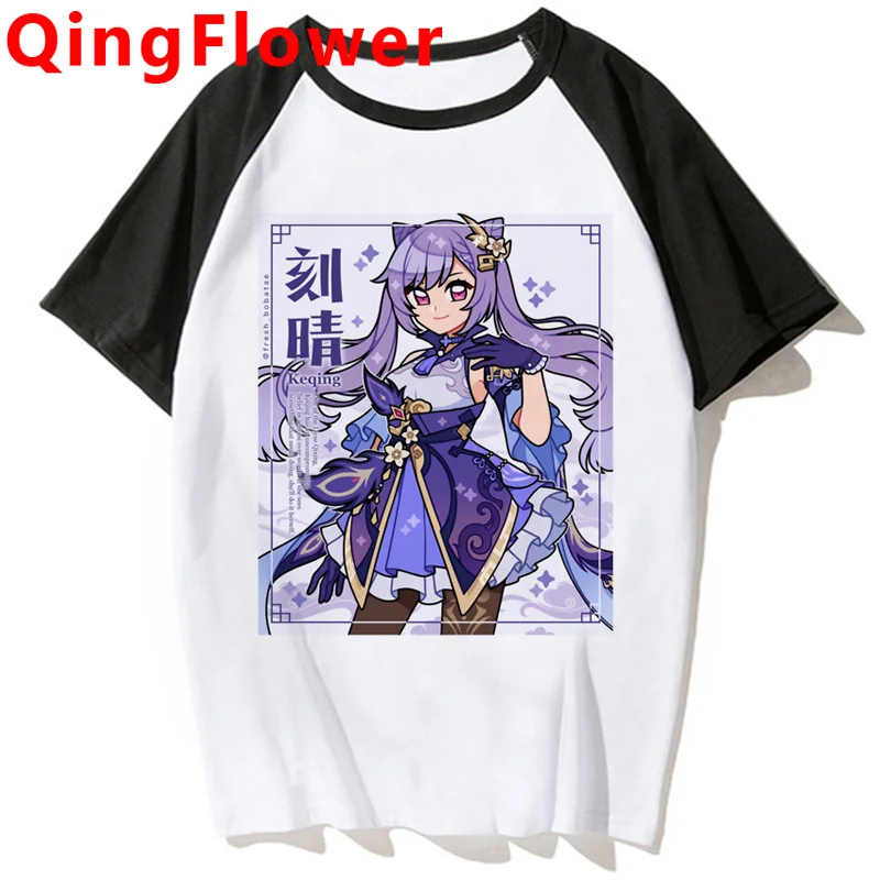 

Genshin Impact Hu Tao Xiao kaedeхара Kazuha Zhong Li Ke Qing Мужская одежда для пары kawaii ulzzang футболка одежда для пары