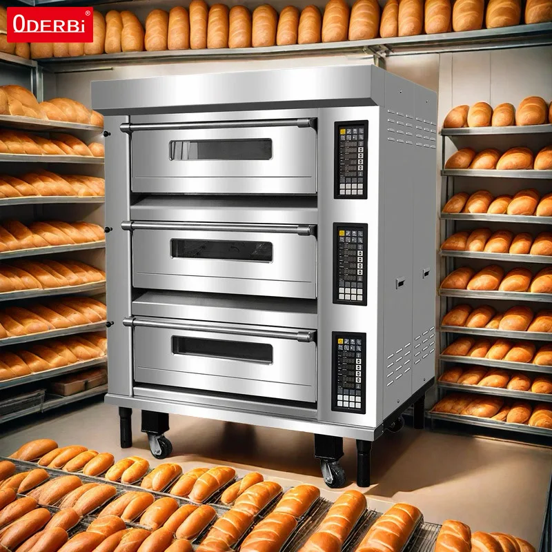 Фото Печь конвекционная FOODLINE на заказ, новая, с 1, 2, 3 уровнями и 2, 4, 6, 9 противнями для выпечки хлеба, печенья, пиццы и багетов №1