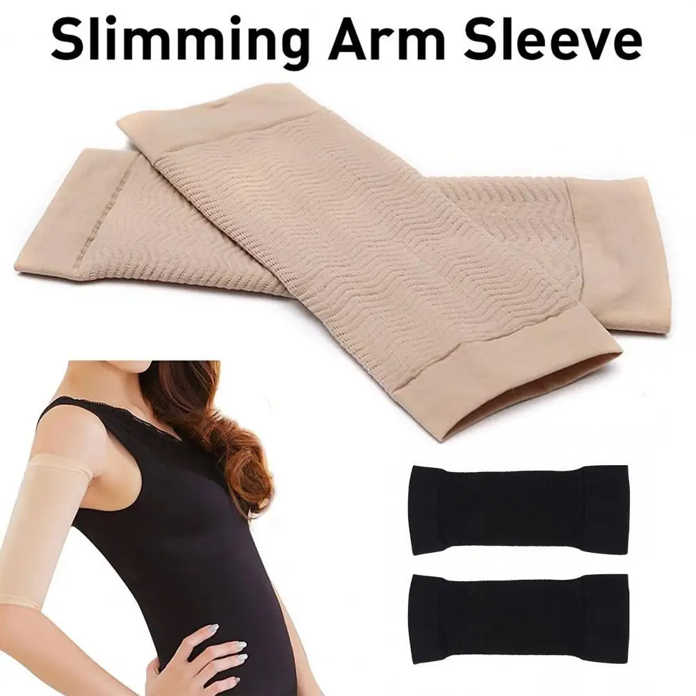 

1 Pair Arm Gloves Fitted Slimming Weight Loss Shockproof Arm Sleeve for Running