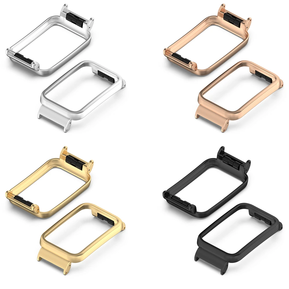 

Metal Case Cover For Xiaomi Mi Band 7 Pro Frame High Quality Smart Watch Protective Accessories Connect 18mm Width Strap