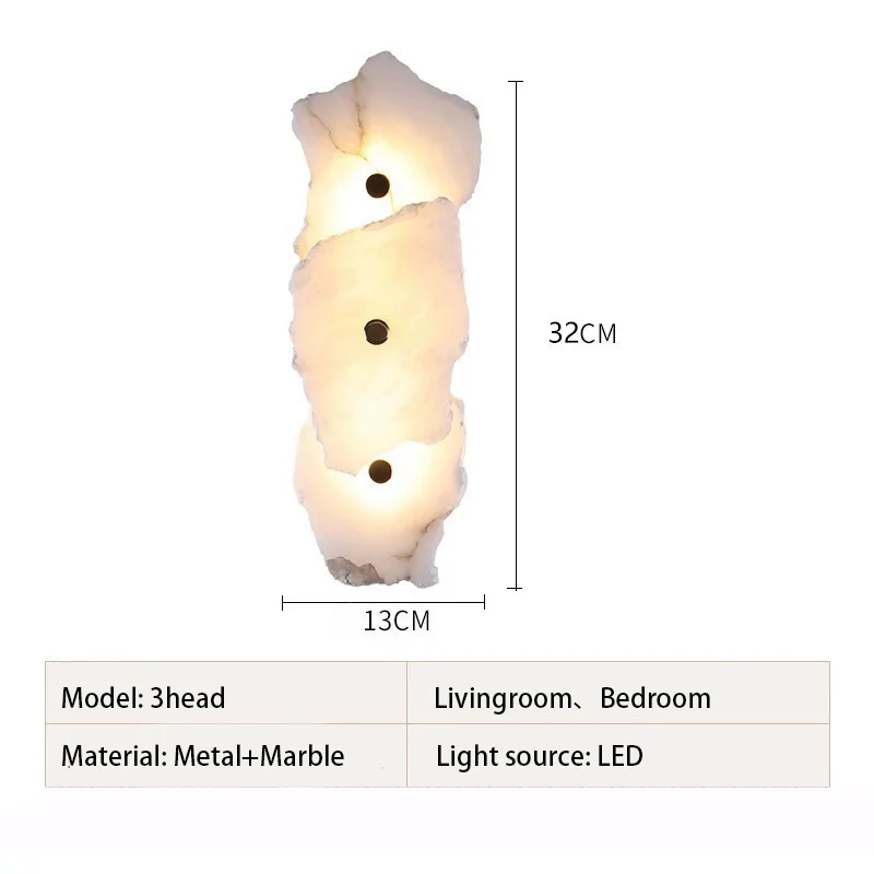 

Настенный светильник MOSA ZX из мрамора и меди