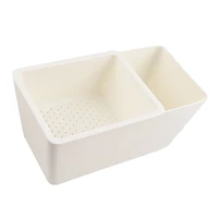 drain fruit plate durable fruits candy dishes double layer candy box modern style container for kitchen counter