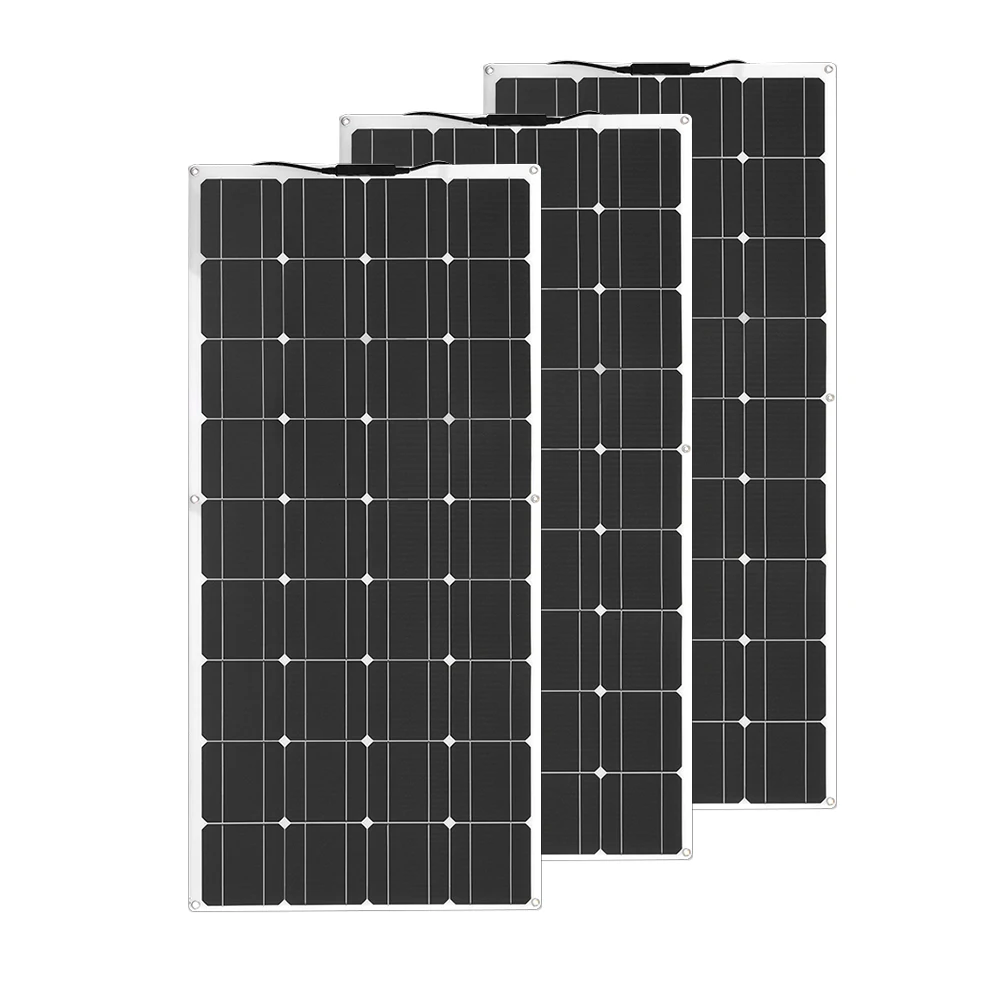 Flexible solar panel 18v 120w photovoltaic 240w 360W-600W 960w power 12v 24V charging for balcony light car Motorhome Boat yacht