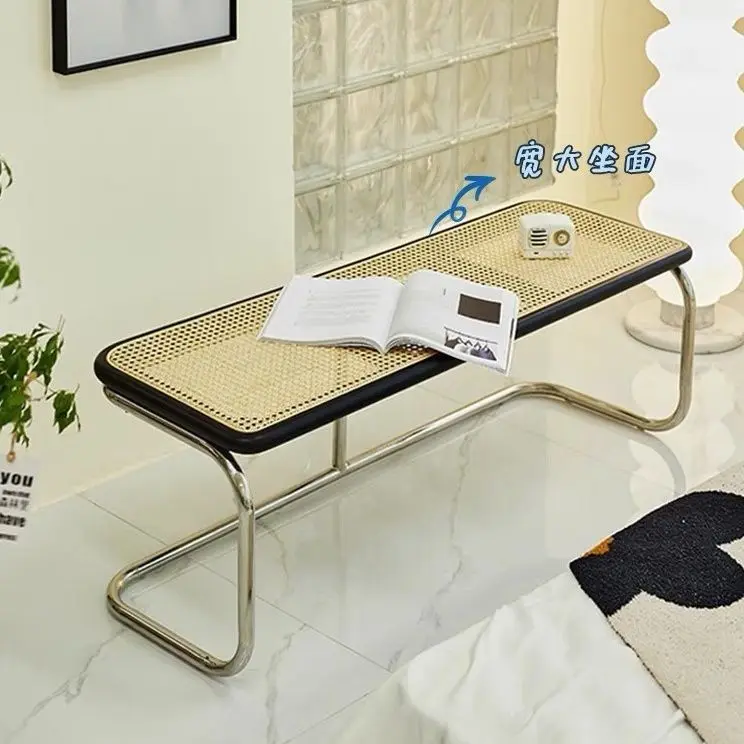 Низкий табурет из древнего ротанга японская скамейка для ресторана табуретки