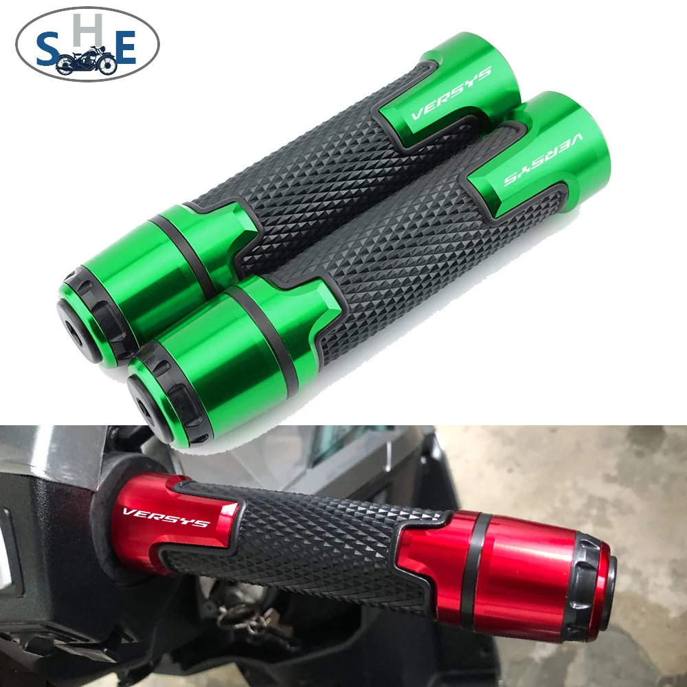 

For KAWASAKI VERSYS 650 1000 VERSYS650 VERSYS1000 Motorcycle CNC Accessories Hand Grips Handle Bar Handlebar Hand Grip