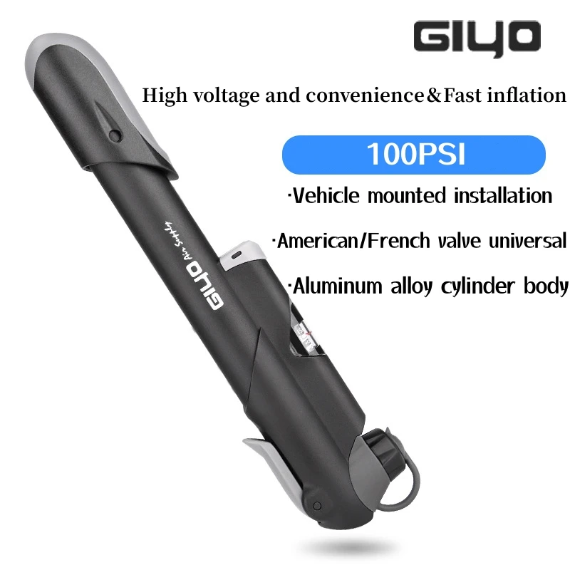 

GIYO оригинальный велосипедный насос, наружные аксессуары, барометр, мини портативный насос для клапана шрадера, французский клапан SV (AV) PV(FV)