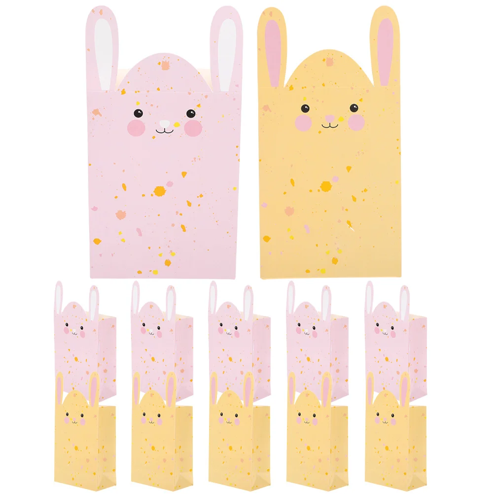 

Easter Gift Bunny Candy Pouches Goodie Paperpacking Packaging Shopping Treat Party Snack Grocery Present Favor Shape Supplies