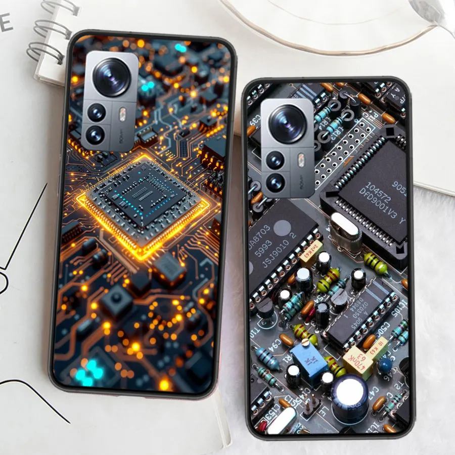 Чехол для телефона с технологией печатной платы AI Xiaomi Mi 14 13 12 11T 10T 12T Pro 12X 11i 11 Ultra 10
