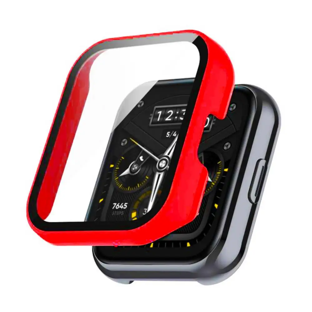 

Fashion For Realme Watch 2 Smart Accessories Hard Pc Case Shockproof Full Coverage Pc Bumper Cover Screen Protector Pc Case
