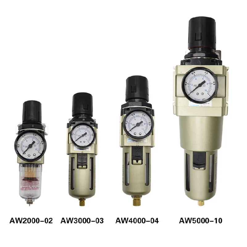 

AW2000-02 AW3000-02 AW4000-04 AW5000-06 Air Filter Controller Oil Seperator Filters Pneumatic Air Pressure Regulator