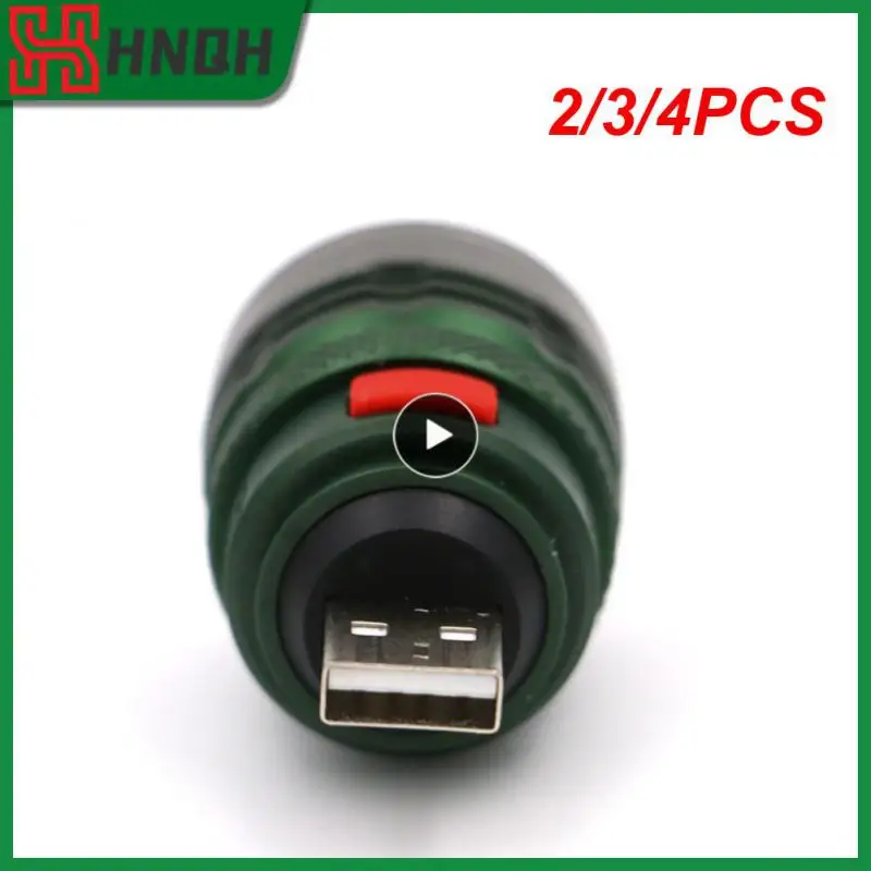 

2/3/4PCS Portable 3 Modes Flashlight Power By Usb Interface Power Bank Usb Flash Light Ultra Bright Led Lighting Torch Lanterna