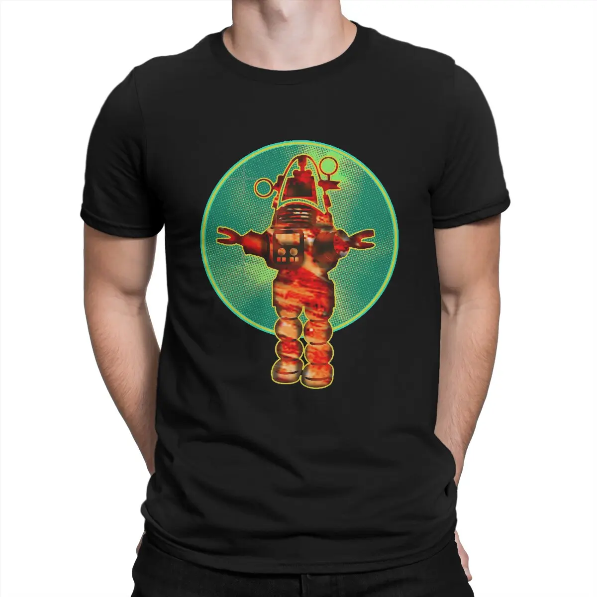 

Новинка, Мужская футболка с круглым вырезом Robby the Robot Essential