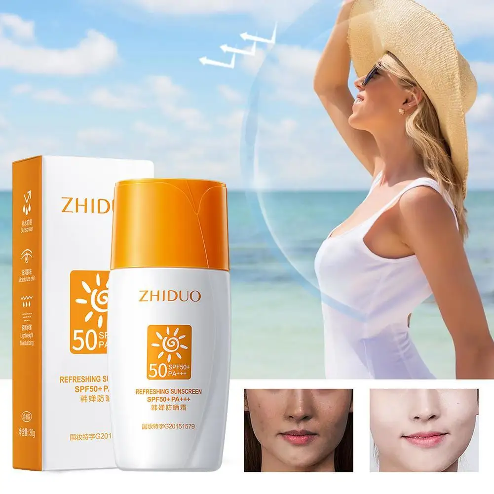 30g Face Sunscreen SPF50+summer Female Anti Ultraviolet Whole Body Isolated Whitening Anti-sunpain Anti-aging Skin Care Products